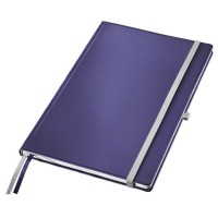 Jegyzetfüzet, A4, vonalas, 80 lap, keményfedeles, LEITZ "Style", titánkék