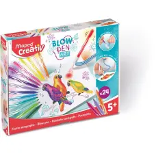 Fújós filctoll készlet, MAPED CREATIV, "Blow pen Basic"