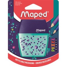 Hegyező, kétlyukú, tartályos, MAPED "Pixel Party Shaker"