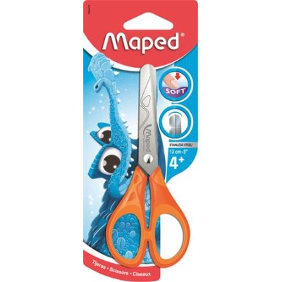 Olló, iskolai, 13 cm, MAPED "Essentials Soft"