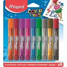 Csillámos ragasztó, MAPED "Color`Peps", 9 különböző szín