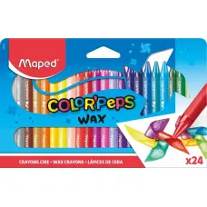 Zsírkréta, MAPED "Color`Peps Wax", 24 különböző szín