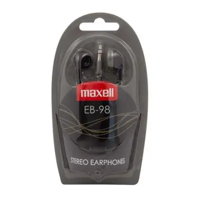 Fülhallgató, MAXELL "Ear Buds 98", fekete
