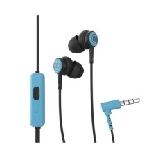 Fülhallgató, mikrofonnal, MAXELL "Tips", kék-fekete