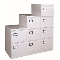 Függőmappatároló fémszekrény, 4 fiókos, MAYAH, szürke