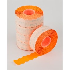 Árazógépszalag, 22x12 mm, METO, narancs