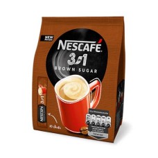 Instant kávé stick, 10x16,5 g, NESCAFÉ "3in1", barna cukorral