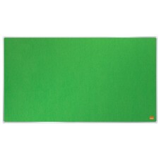 Textiltábla, széles képarány, 70"/155x87 cm, alumínium keret, NOBO "Impression Pro", zöld