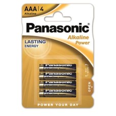 Elem, AAA mikro, 4 db, PANASONIC "Alkaline power"