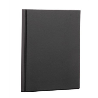 Gyűrűs könyv, panorámás, 4 gyűrű, 40 mm, A4, PVC, PANTA PLAST, fekete