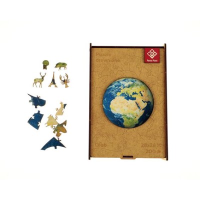 Puzzle, fa, A3, 200 darabos, PANTA PLAST "Earth"