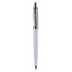 Golyóstoll, 0,8 mm, nyomógombos, pasztell lila tolltest, PAX, kék