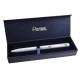 Rollertoll, 0,35 mm, rotációs, ezüst tolltest, PENTEL "EnerGel BL-2007" kék