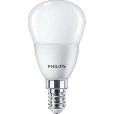 LED izzó, E14, kis gömb, P45, 5W, 470lm, 6500K, PHILIPS "CorePro"