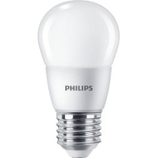 LED izzó, E27, kis gömb, P48, 7W, 806lm, 4000K, PHILIPS "CorePro"