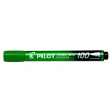Alkoholos marker, 1 mm, kúpos, PILOT "Permanent Marker 100", zöld