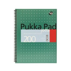 Spirálfüzet, A4+, kockás, 100 lap, PUKKA PAD, "Metallic Jotta"