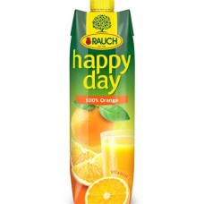 Gyümölcslé, 100%, 1 l, RAUCH "Happy day", narancs