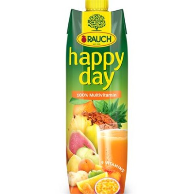 Gyümölcslé, 100%, 1 l, RAUCH "Happy day", multivitamin