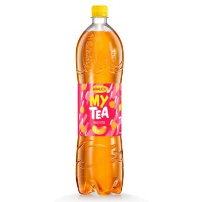 Üdítőital, szénsavmentes, 1,5 l, RAUCH "Mytea", őszibarack