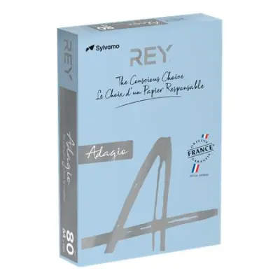Másolópapír, színes, A4, 80 g, REY "Adagio", pasztell kék