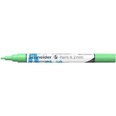 Dekormarker, akril, 2 mm, SCHNEIDER "Paint-It 310", pasztellzöld