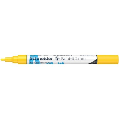 Dekormarker, akril, 2 mm, SCHNEIDER "Paint-It 310", sárga