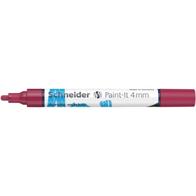 Dekormarker, akril, 4 mm, SCHNEIDER "Paint-It 320", bordó