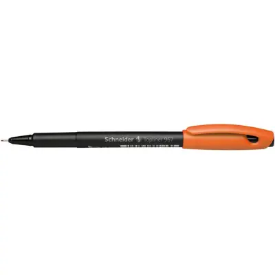 Tűfilc, 0,4 mm, SCHNEIDER "Topliner 967", narancssárga