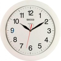 Falióra, 30 cm, SECCO, fehér keretes