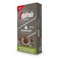 Kávékapszula, 10 db, SEGAFREDO Espresso  - Nespresso® kompatibilis biológiailag lebomló kapszula