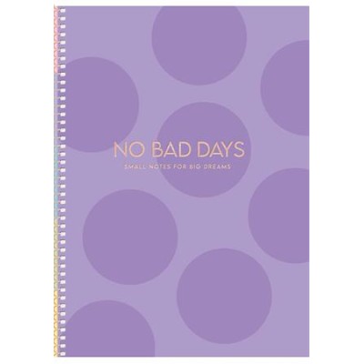 Spirálfüzet, B5, kockás, 80 lap, keményfedeles, SHKOLYARYK "No bad days", vegyes