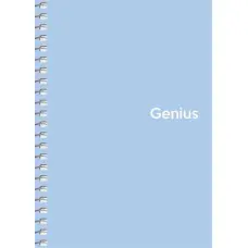 Spirálfüzet, A6, kockás, 80 lap, PP borító, SHKOLYARYK "Genius Pastel", vegyes