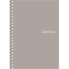 Spirálfüzet, A6, kockás, 80 lap, PP borító, SHKOLYARYK "Genius", vegyes