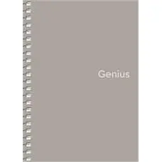Spirálfüzet, A6, kockás, 80 lap, PP borító, SHKOLYARYK "Genius", vegyes