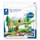 Színes ceruza készlet, hatszögletű, STAEDTLER "146 C", 72 különböző szín