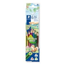 Színes ceruza készlet, háromszögletű, STAEDTLER "Noris Colour 187", 6 különböző szín