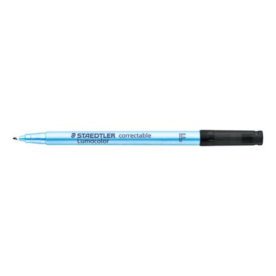 Alkoholmentes marker, OHP, 0,6 mm, STAEDTLER "Lumocolor® 305 F", fekete