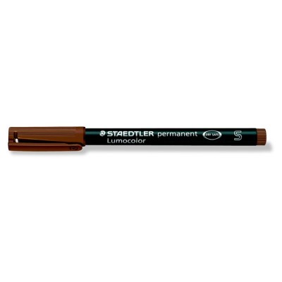 Alkoholos marker, OHP, 0,4 mm, STAEDTLER "Lumocolor® 313 S", barna