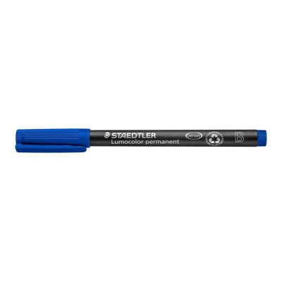 Alkoholos marker, OHP, 1-2,5 mm, STAEDTLER "Lumocolor® 314 B", kék