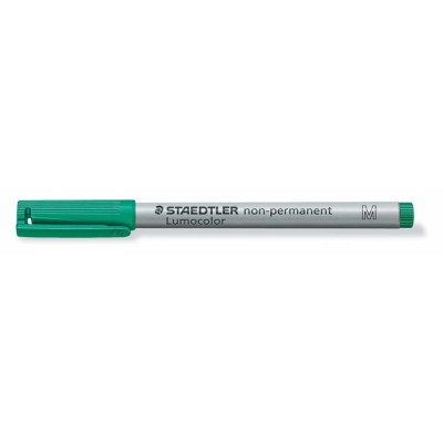 Alkoholmentes marker, OHP, 1 mm, STAEDTLER "Lumocolor® 315 M", zöld