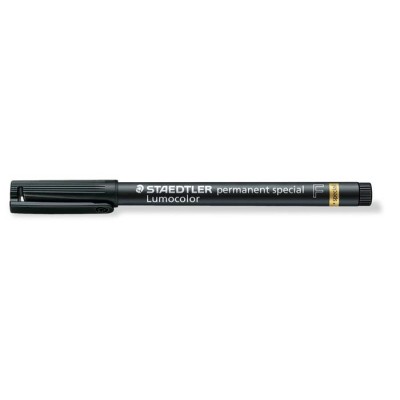 Alkoholos marker, 0,6 mm, STAEDTLER "Lumocolor® special 319 F", fekete