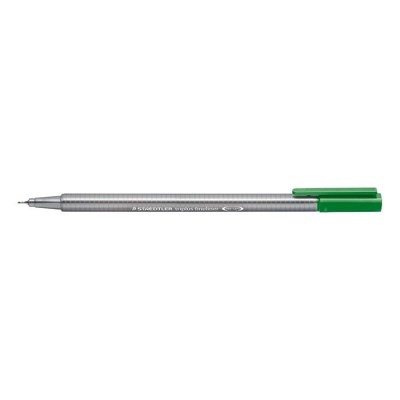 Tűfilc, 0,3 mm, STAEDTLER "Triplus 334", méregzöld