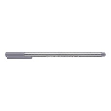 Tűfilc, 0,3 mm, STAEDTLER "Triplus 334",  galamb szürke