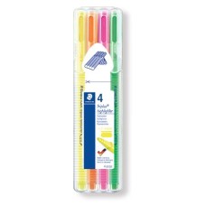 Szövegkiemelő készlet, 1-4 mm, STAEDTLER "Triplus 362", 4 különböző szín