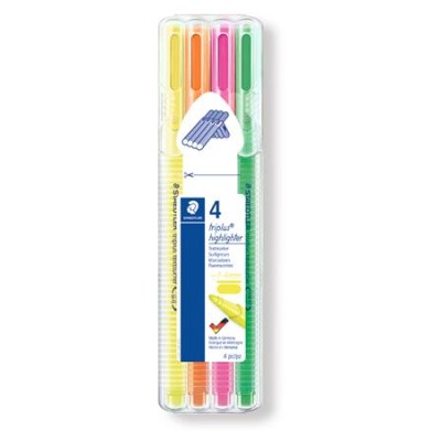 Szövegkiemelő készlet, 1-4 mm, STAEDTLER "Triplus 362", 4 különböző szín