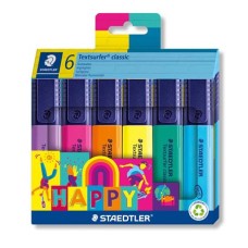 Szövegkiemelő készlet, 1-5 mm, STAEDTLER "Textsurfer® classic 364 C Happy", 6 különböző szín