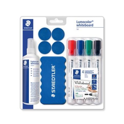 Táblamarker készlet, 2 mm, kúpos, STAEDTLER "Lumocolor® Set 613 S", 10 darabos