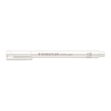 Dekormarker, 1-2 mm, kúpos, STAEDTLER "8323", fehér