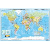 Könyökalátét, kétoldalas, STIEFEL "Föld országai/ Föld domborzata"